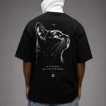 focus tarantula oversized t shirt — black 220gsm