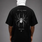 focus tarantula oversized t shirt — black 220gsm