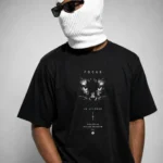 focus tarantula oversized t shirt — black 220gsm