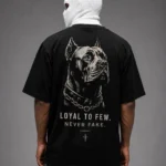 focus tarantula oversized t shirt — black 220gsm