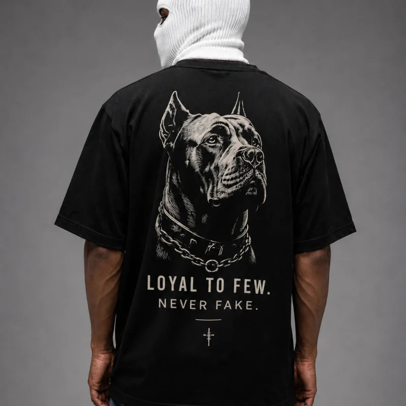 focus tarantula oversized t shirt — black 220gsm
